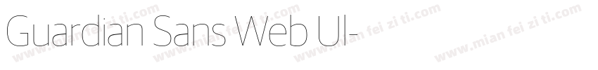 Guardian Sans Web Ul字体转换